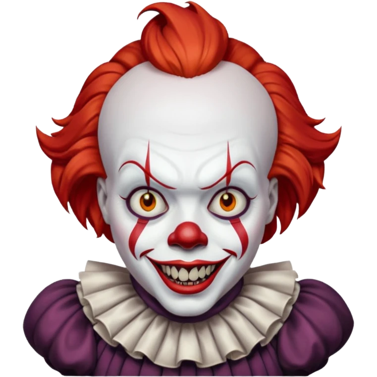 create a pennywise clown emoji