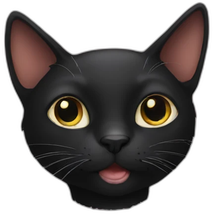 Black cat emoji