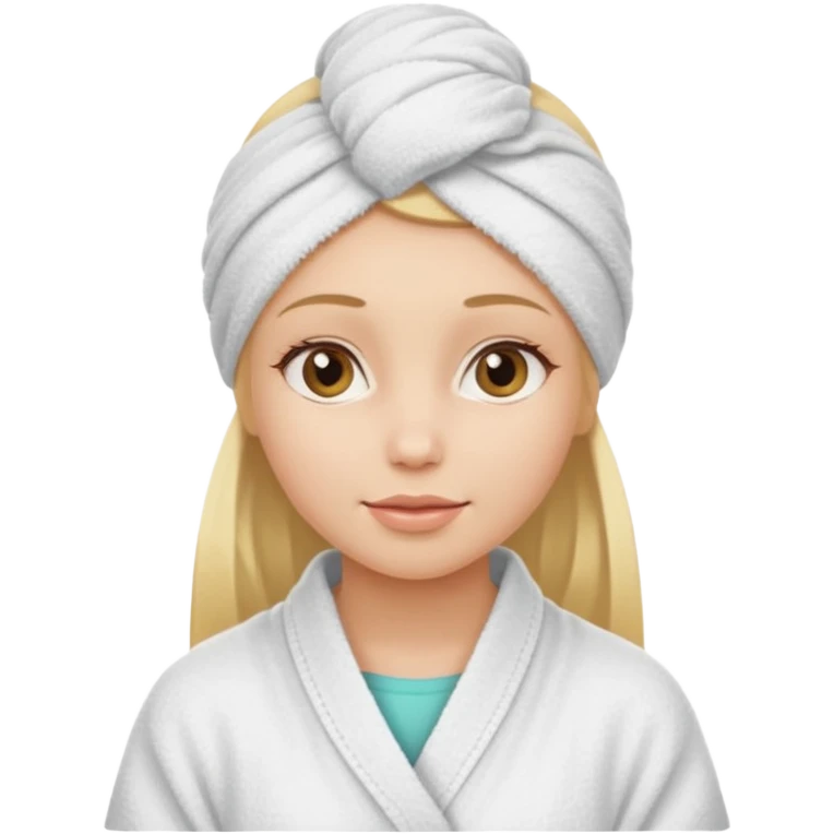 spa girl blonde hair emoji