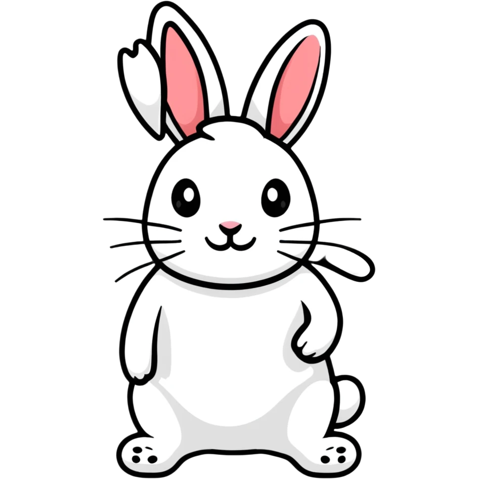 white rabbit emoji
