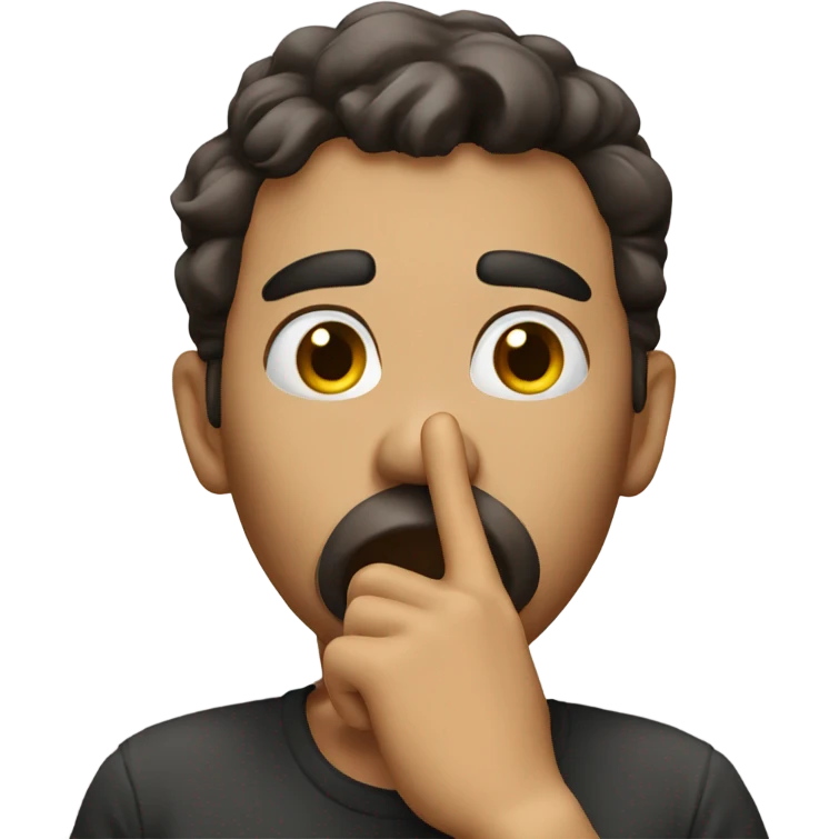 Blowing kisses with finger emoji