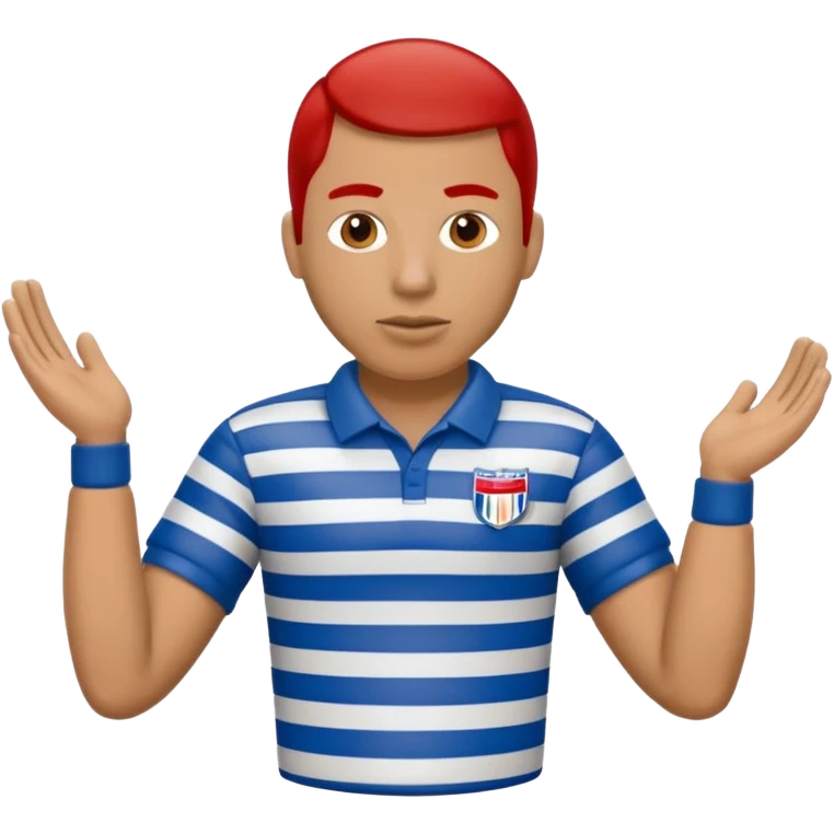 referee american football blue (#00A3E0) and red (#F9423A) emoji