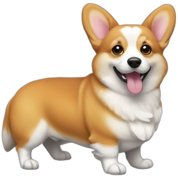 round corgi emoji
