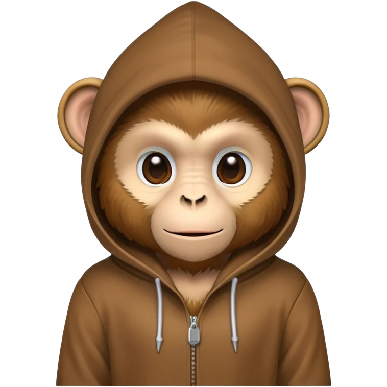 Monkey use hoodie emoji