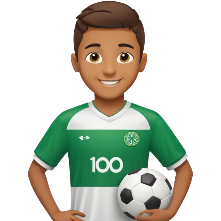 Brown boy soccer celtic  emoji