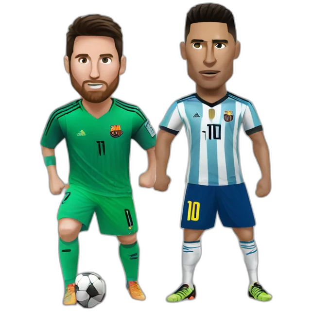 messi vs ronaldo emoji