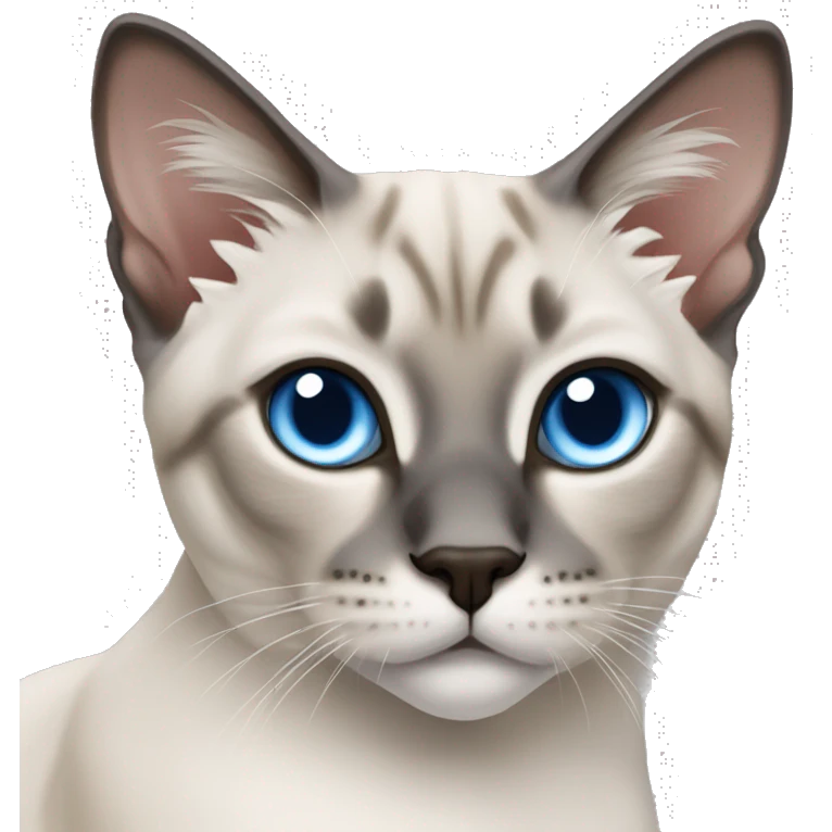 Blue lynx point Siamese cat emoji