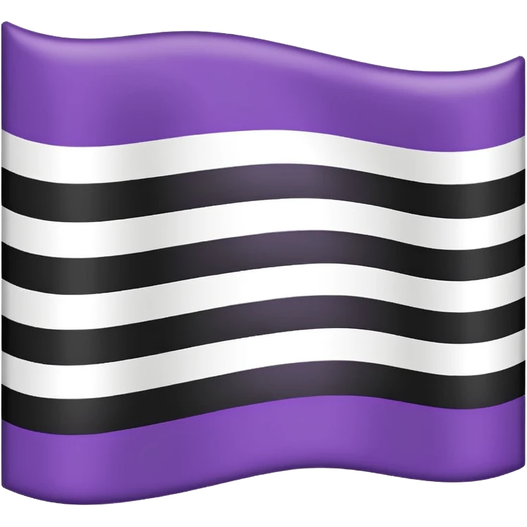 Asexual flag emoji