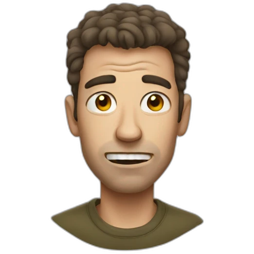 Ugly guy emoji