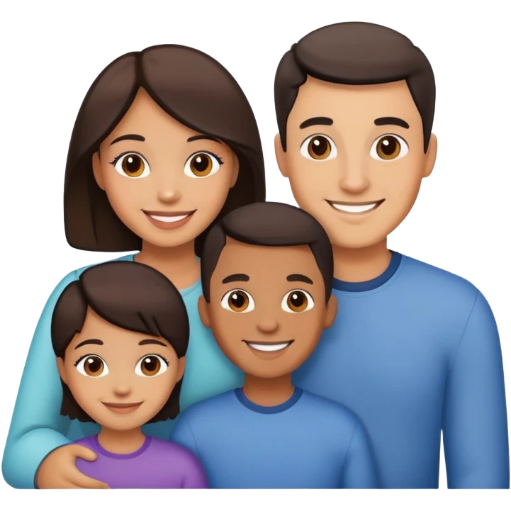 dad, mom and 2 sons emoji