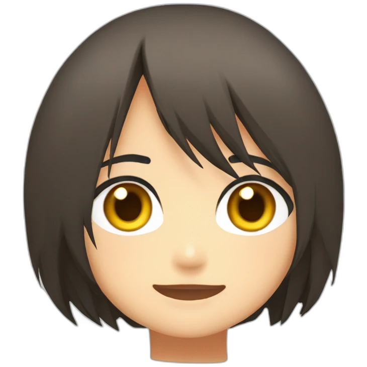 mikasa ackerman eat orange emoji