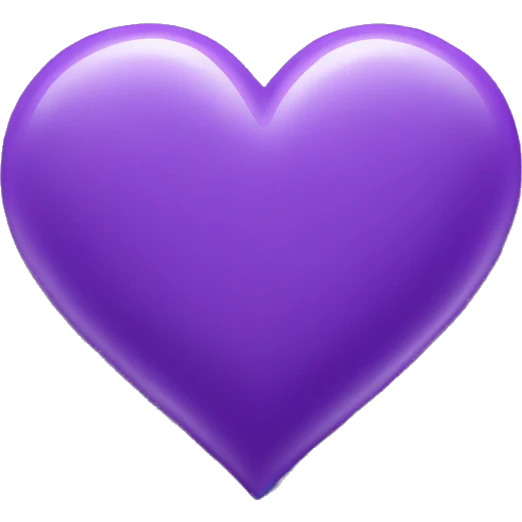 purple heart emoji
