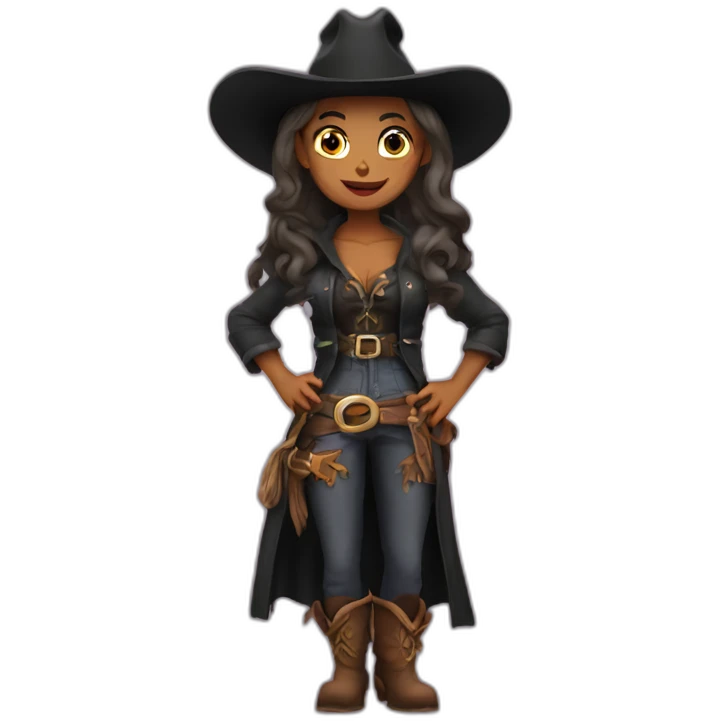 cowboy witch emoji