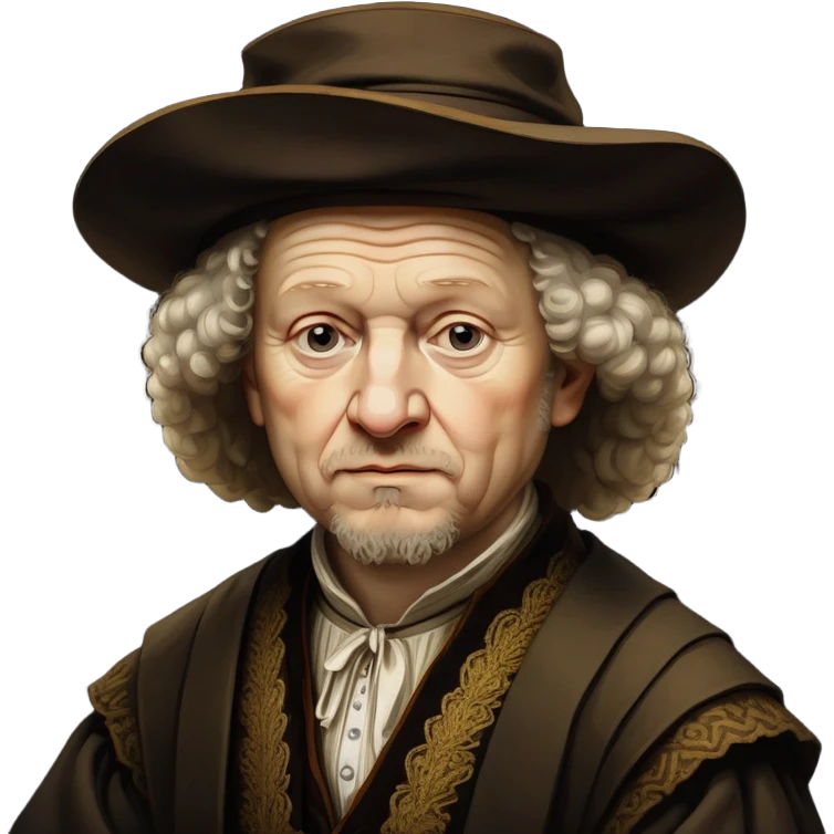 cinematic-realistic-portrait-of-rembrandt,-shown-as-a-master-artist-with-deep,-introspective-eyes-and-richly-detailed-period-clothing,-rendered-with-dramatic-chiaroscuro-lighting-that-emphasizes-his-legacy emoji