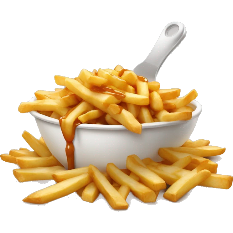 Poutine qui mange une poutine  emoji