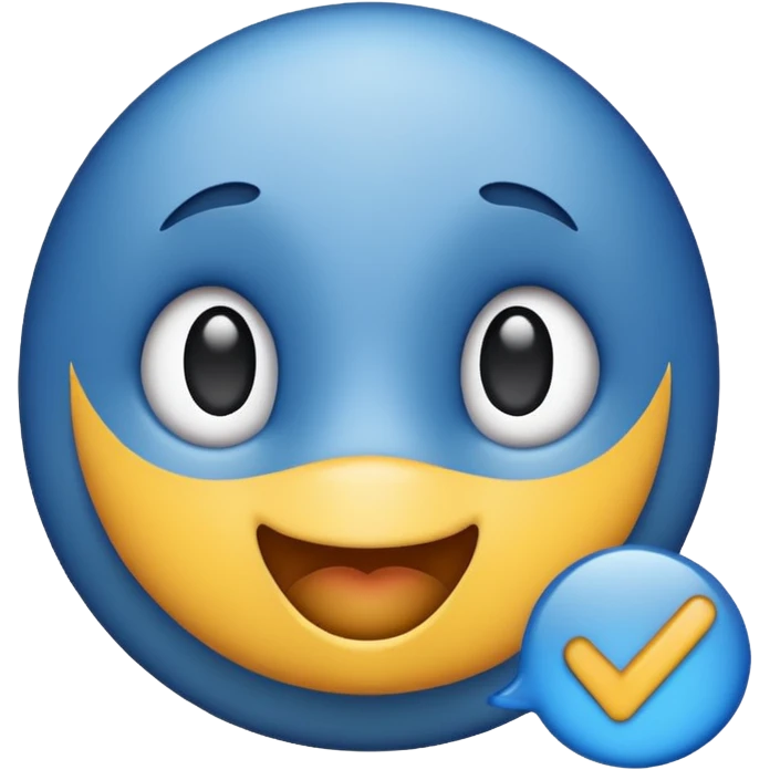 Blue tick emoji