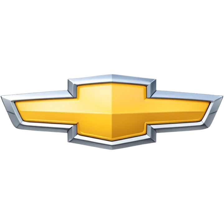 White outline Chevy logo emoji