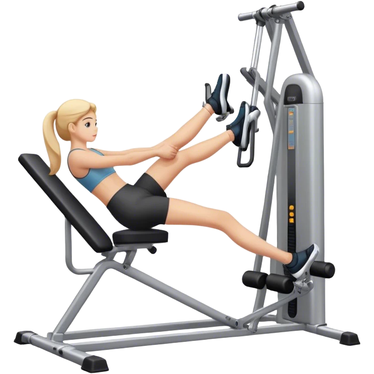 guy leg-extension machine emoji