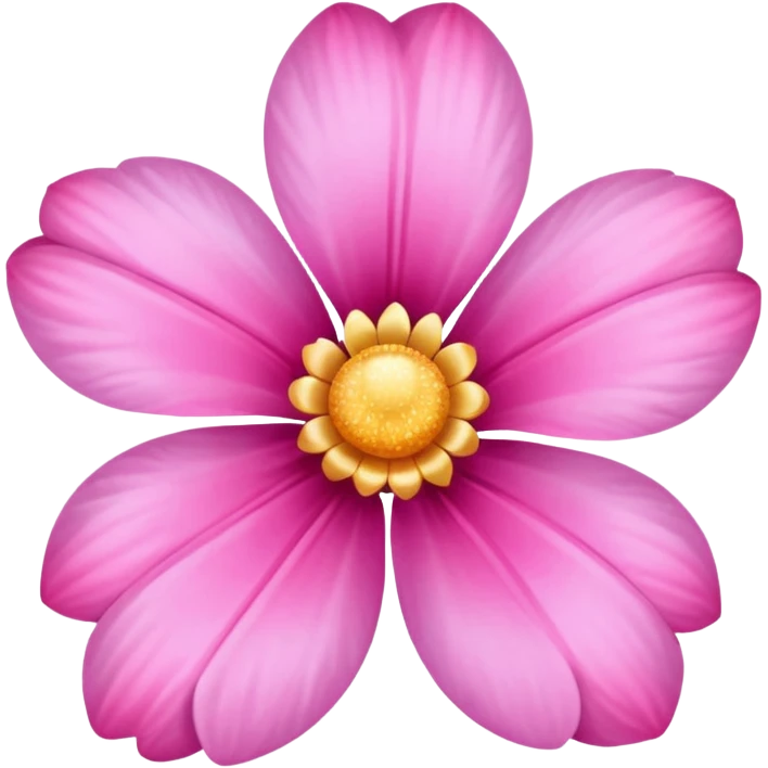 glitter pink flower emoji