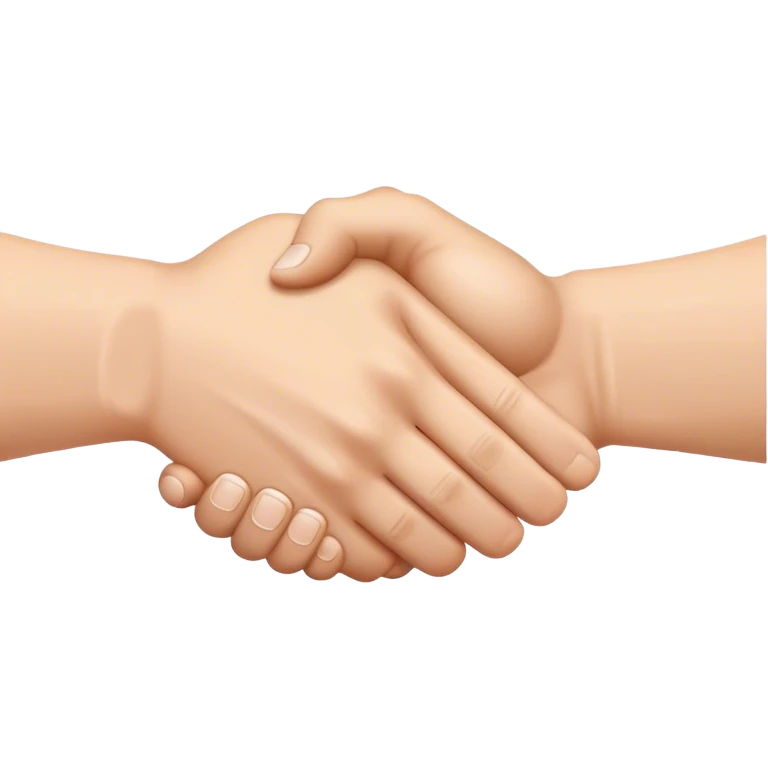  handshake of white muscles hands emoji