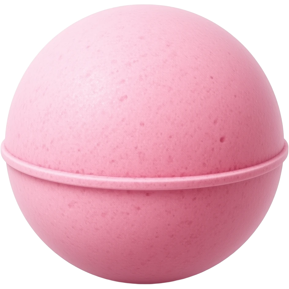 Pink and rose bath bomb emoji