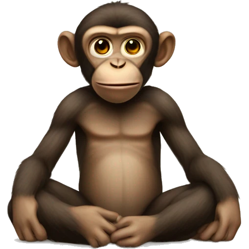 monke whit no arms emoji