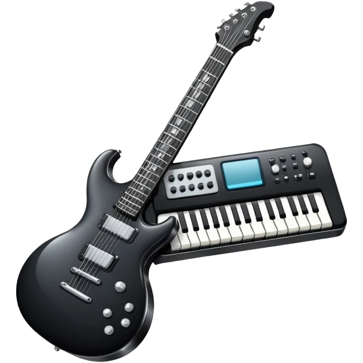 electronic synthesizer guitar emoji