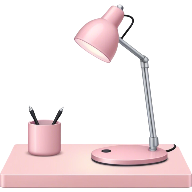 A light pink desk lanp emoji