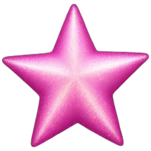 pink star sparkle emoji