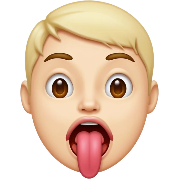 tongue sticking out silly emoji