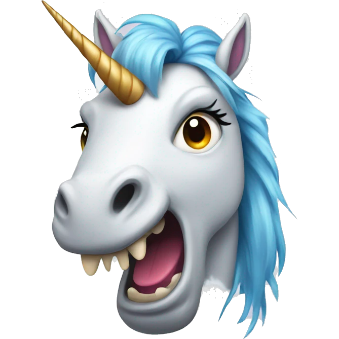 angry unicorn emoji