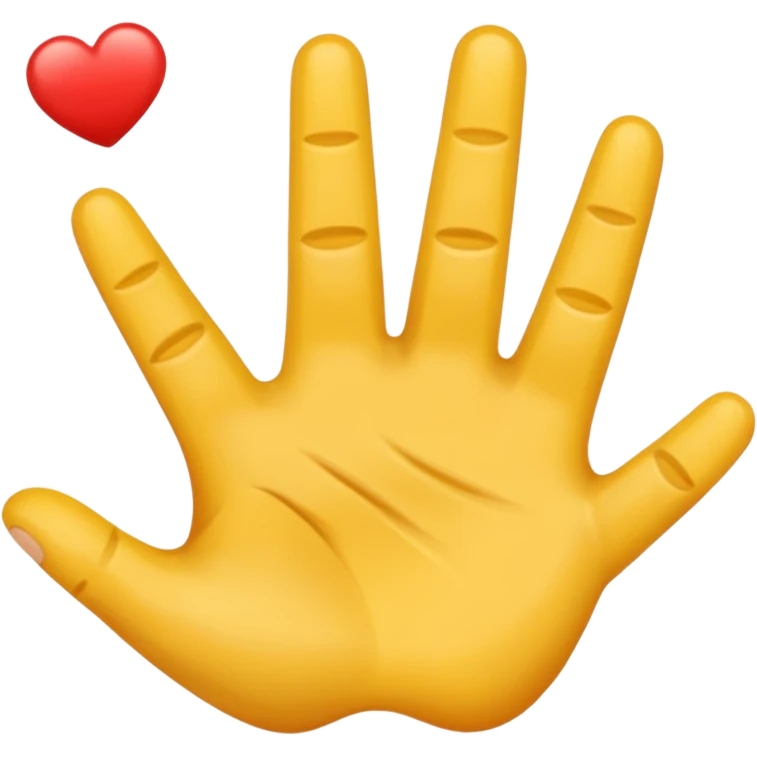 Una mano con 3 dedos emoji