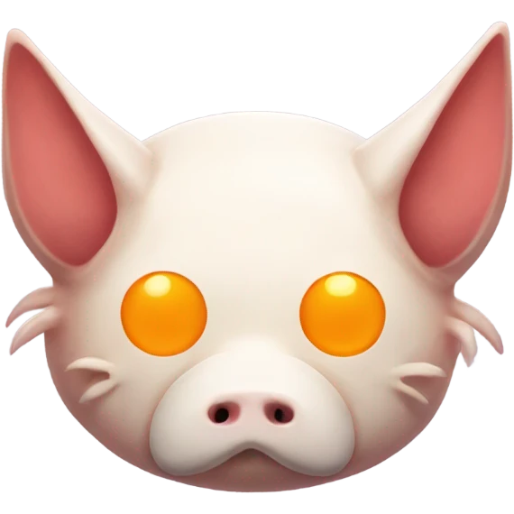 Kitsune mask blobfish emoji