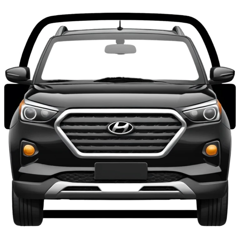 Black Hyundai venue emoji