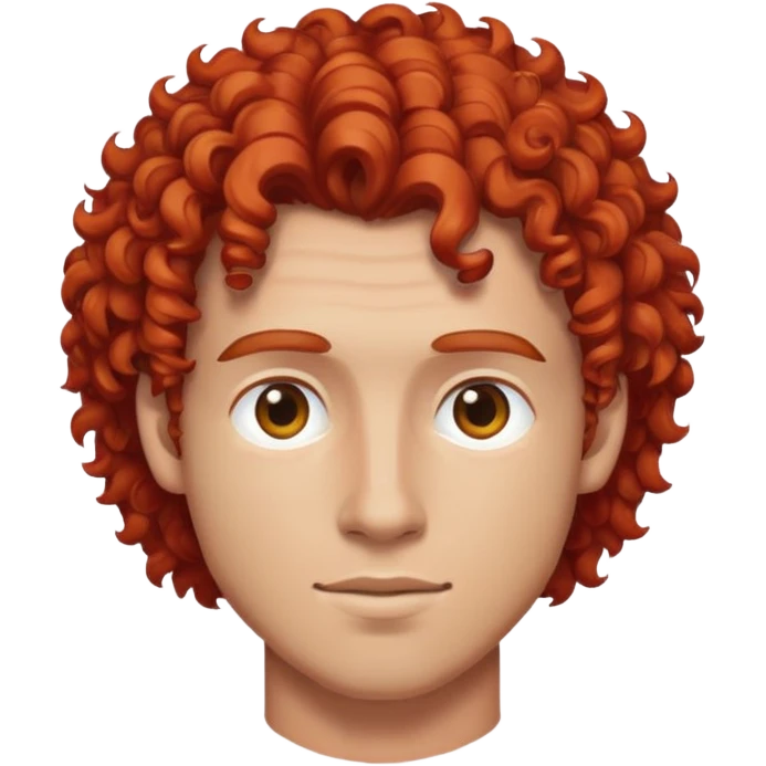 Spogliarellista con i capelli rossi e ricci  emoji