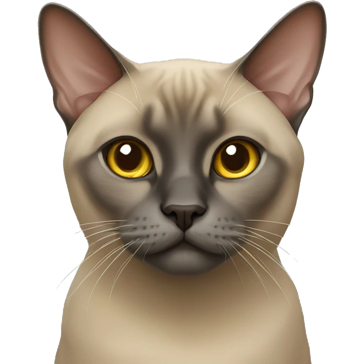 Burmese cat emoji