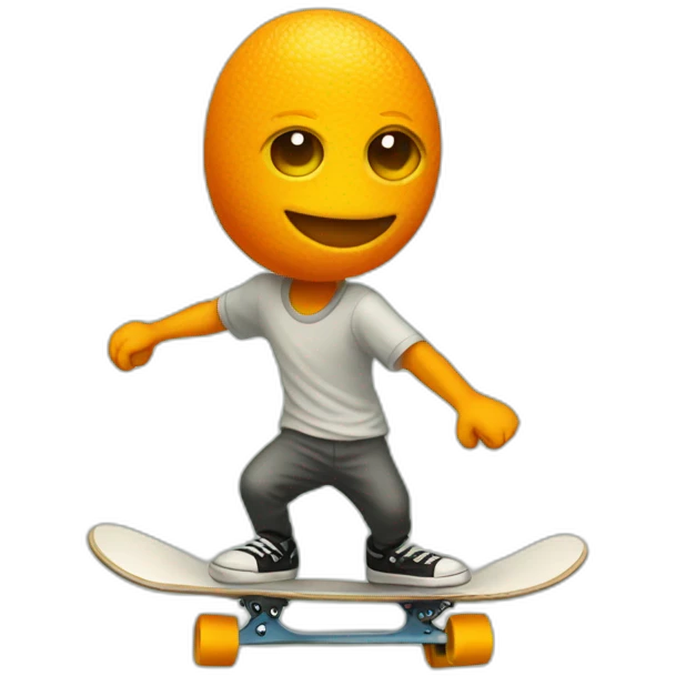 kumquat skateboarding emoji