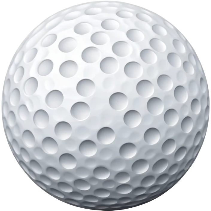 Happy golf ball emoji