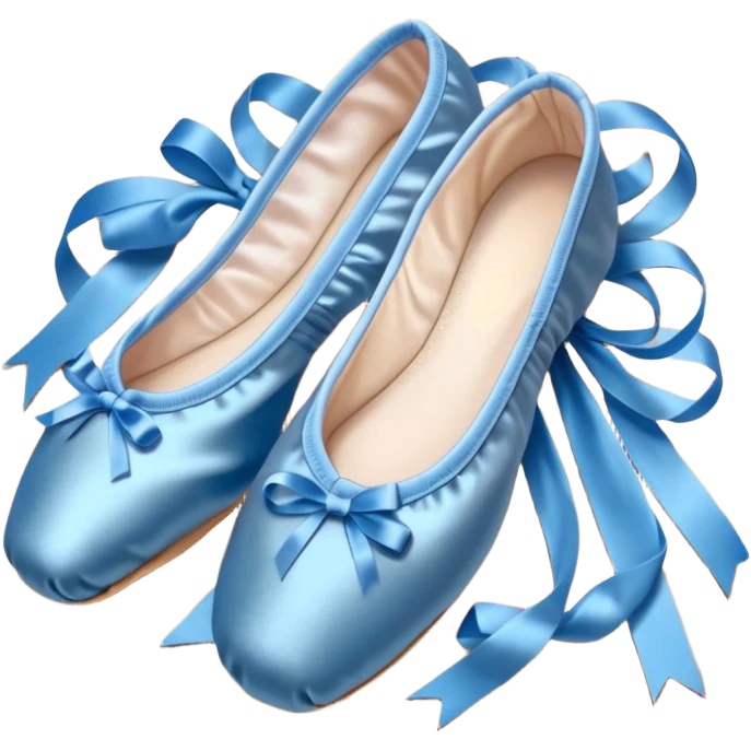 cinematic-realistic-ballet-shoes,-soft-satin-blue-pointe-shoes-with-delicate-ribbons,-resting-gently-on-a-polished-wooden-floor,-subtle-creases-in-the-fabric,-glowing-under-the-warm-golden-light-of-a-rehearsal-studio,-evoking-ele emoji