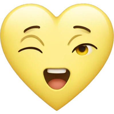 Pastel yellow heart  emoji