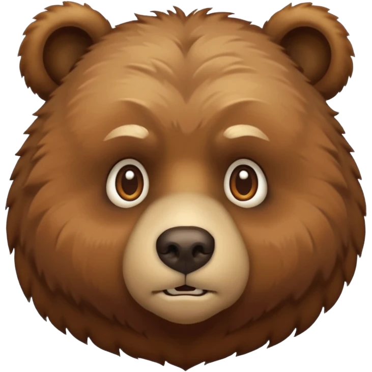 Bear potrait  emoji