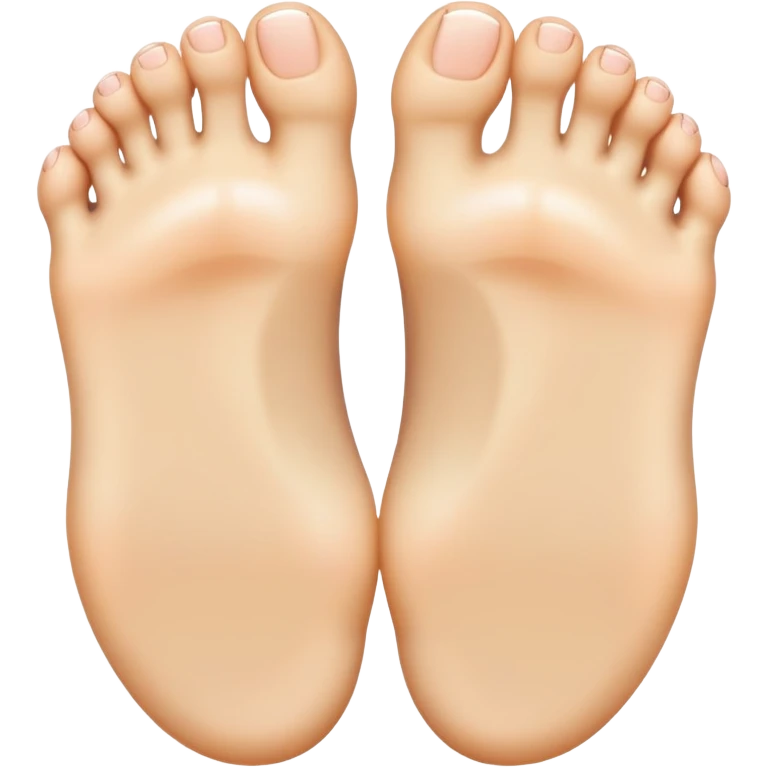 female foot seen from the top, dorsal view emoji