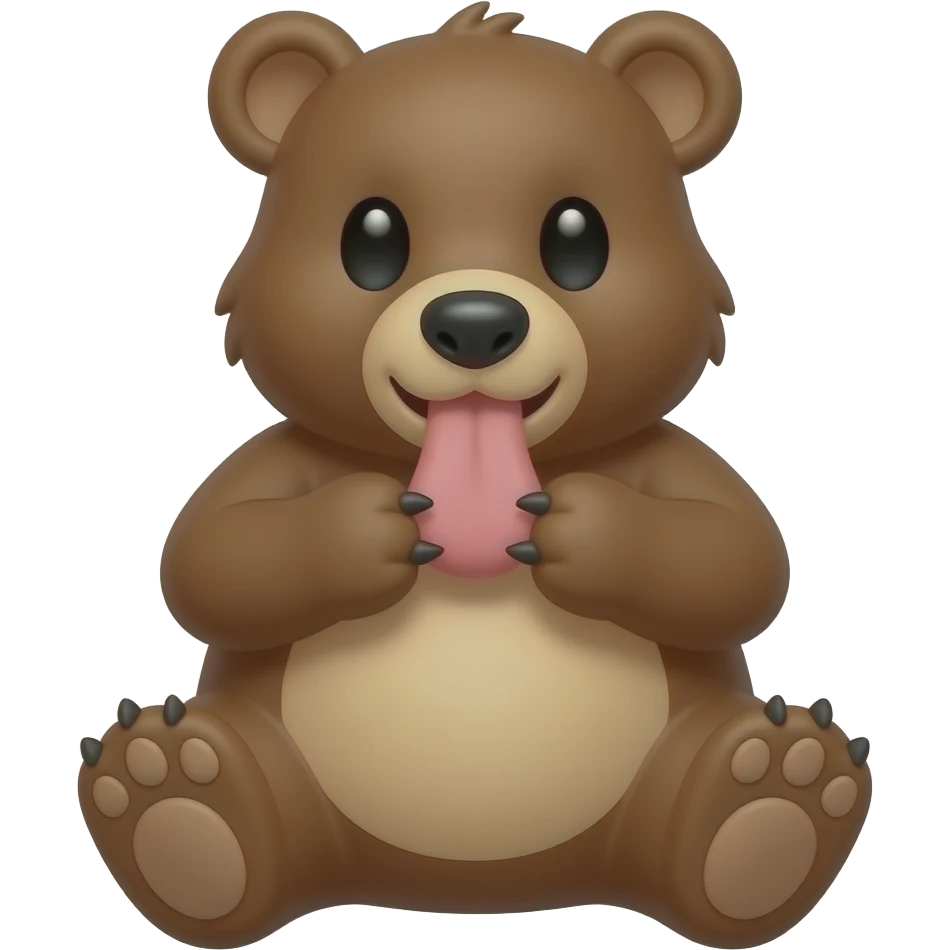 Pırt yapan ayı emoji