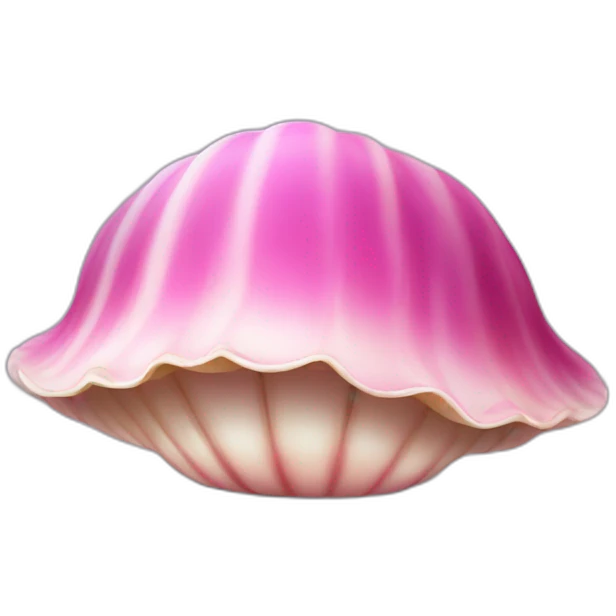 Pink clam emoji
