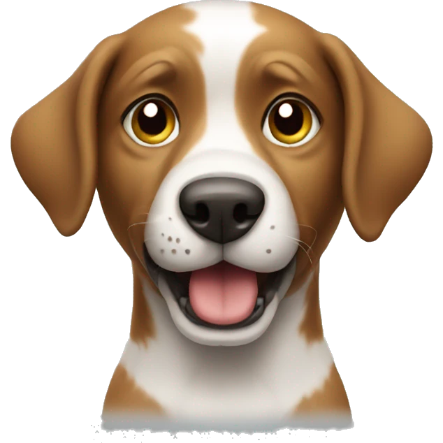 Dog playing football emoji