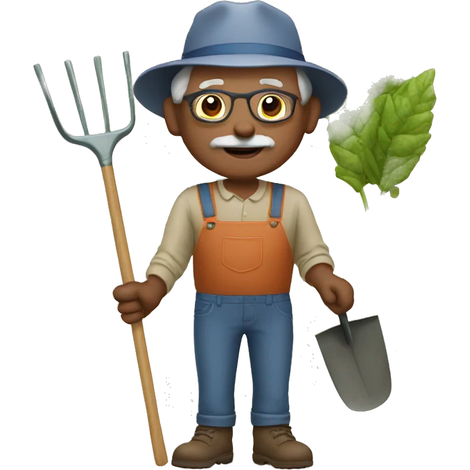 grandparents gardener emoji