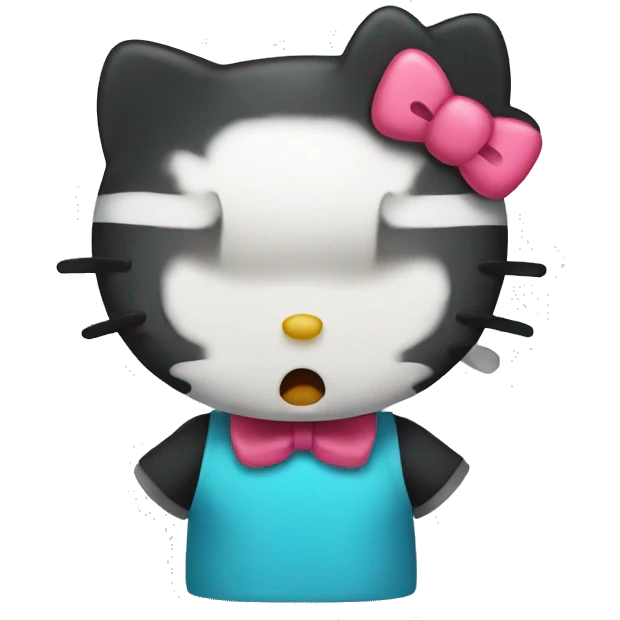 Hello kitty shocked emoji