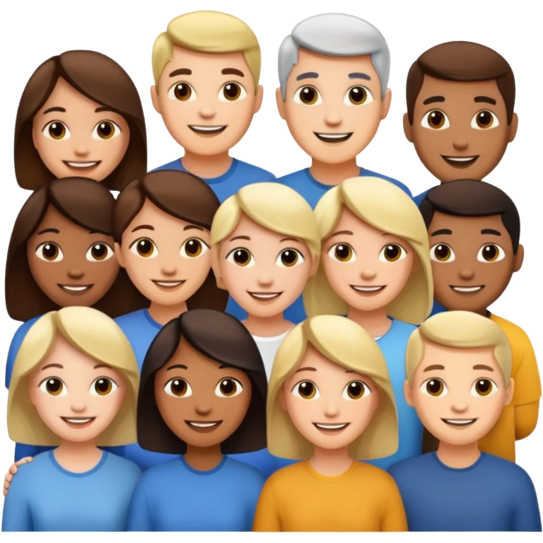 Capital humain groupe de personnes emoji