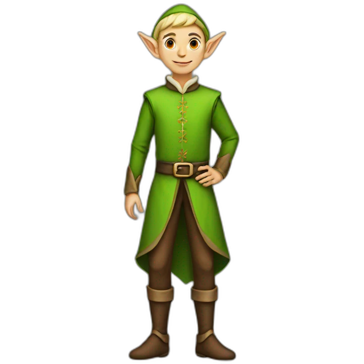 Male elf full body emoji