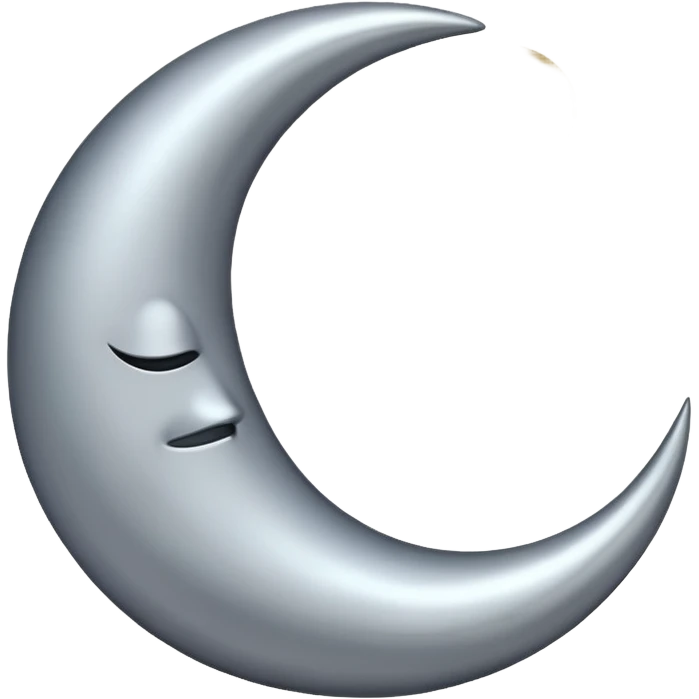 Crescent moon emoji